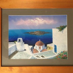 Oil on Canvas by Nicola 05 Mediterranean Villas